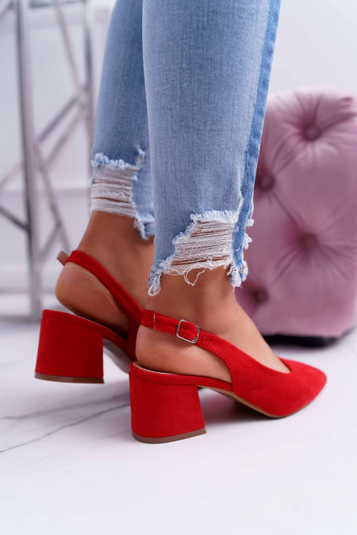 Women's Stiletto pumps Red Contrail