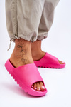 Fashionable Platform Slippers Fuchsia Estella