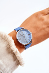 Watch On A Leather Strap Nickel Free ERNEST Blue