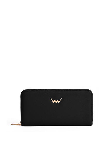 Large Women's Zip Wallet Black Hailey