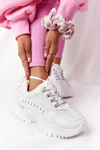 Women's Sneakers On A Chunky Sole White Good Mood