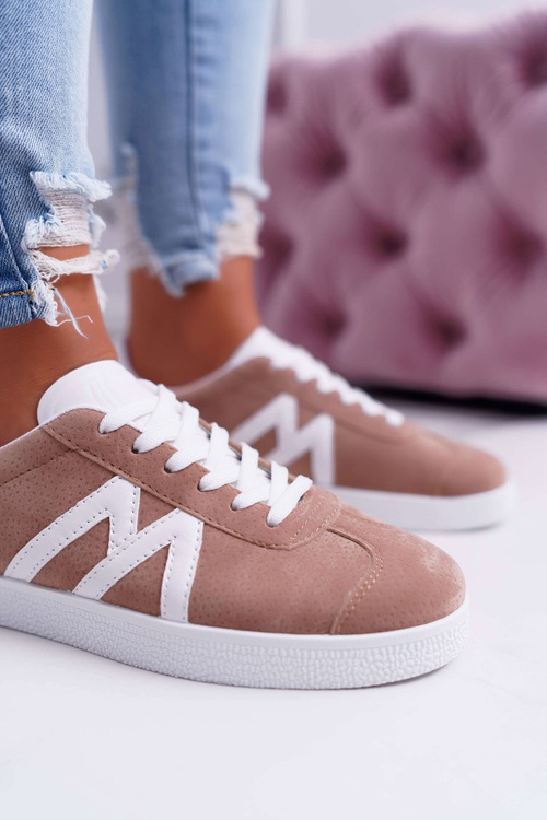 Sporty Women's Shoes Camel Sheia