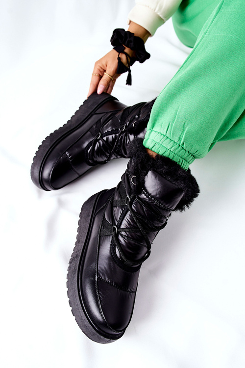 Women's Snow Boots Black Gordian