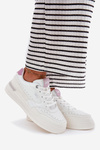 Damskie Sneakersy Na Platformie Białe LEE EMMA WOMEN LOW 50251014.00L