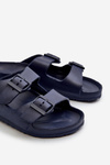 Men's Lightweight Foam Sandals with Buckles Navy Avatara