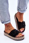 Women's Sandals On A Decorated Platform Black Joyce