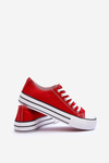Jazlyn Low Classic Sneakers On Red Platform