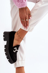 Women's Moccasins with Ornament Black Ellise