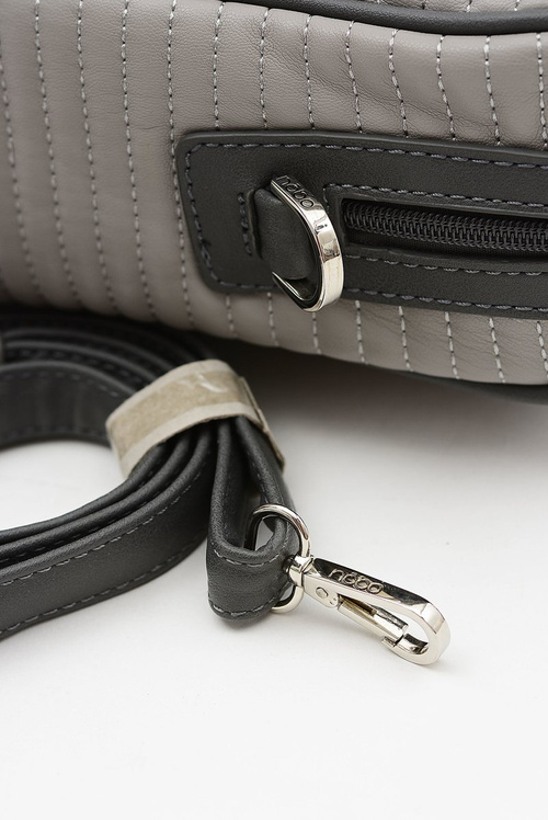 Women's Large Quilted Grey Bag Nobo