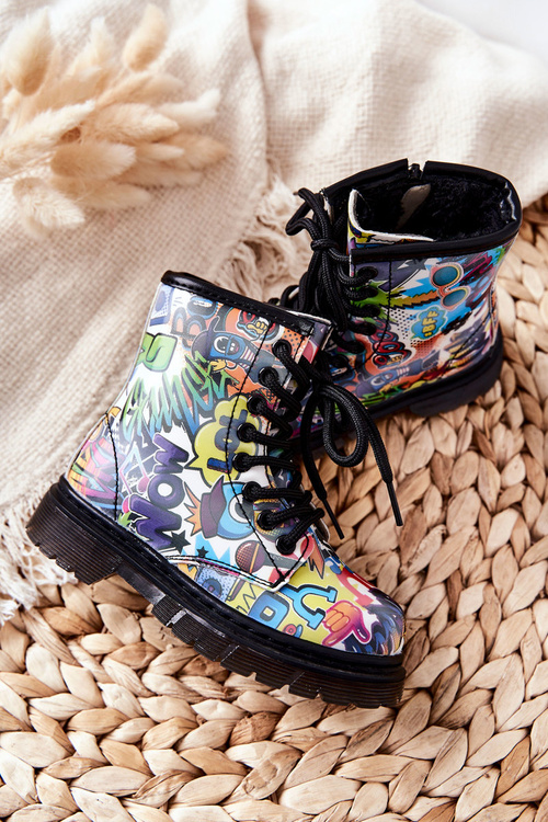 Children's Boots Warm With Zipper Coloured Tiptop