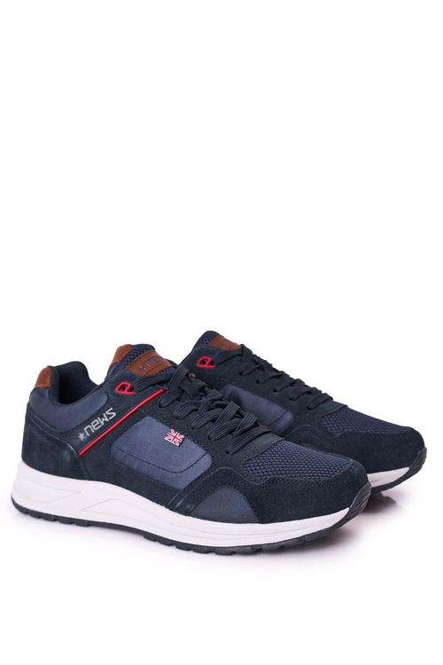 Men's Sports Shoes Sneakers Navy Blue Fabian
