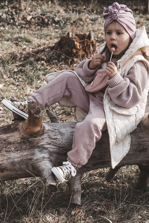 Children's High Sneakers With A Zipper Beige and green Filemon