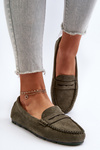 Women's Suede Moccasins Dark Beige Ranica
