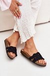 Women's Cork Platform Sandals Black Timaxrre