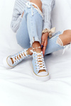 Trampki Wysokie Big Star Niebieskie HH274449