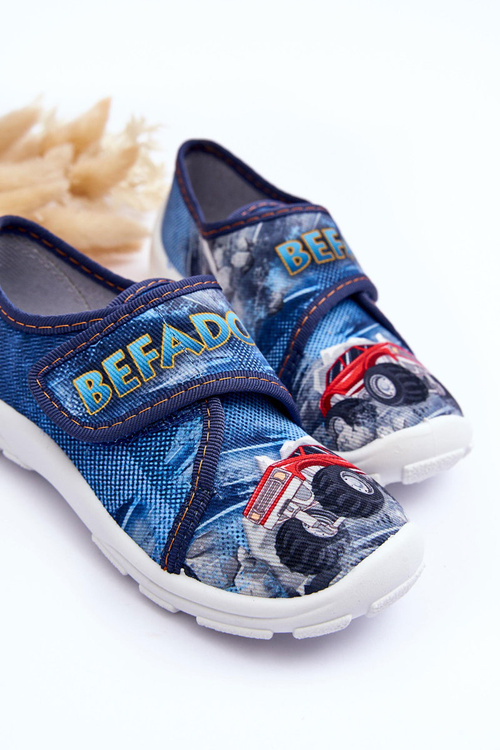 Papcie Chłopięce Niebieskie Befado 974Y507