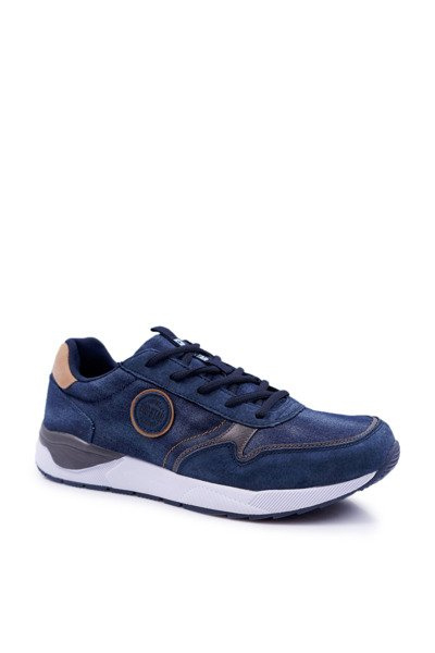 Sportowe Męskie Buty Big Star Granatowe DD174312