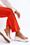 Women's Transparent Wedge Slippers White Eliane