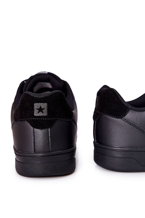 Leather Sneakers Memory Foam Big Star II174169 Black