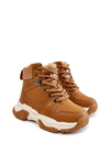 Children's Boots Warm Trappers With Zipper Camel Marvin