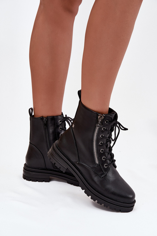 Women's Work Boots with Lining Black Ivonelle