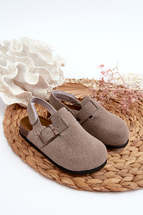 Children's Clogs On Cork Platform Gray Vulagia