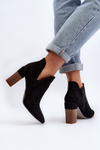 Ankle Boots with Lace Pattern Black Vailen