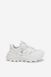 Women's Sports Sneakers On Thick Sole White Prononice