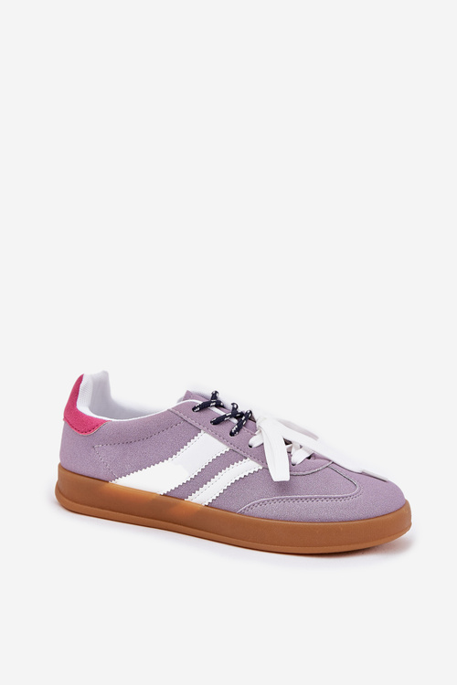 Low Women's Sneakers With Double Lacing Purple Ventus