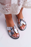 Women's Jets Silver Montiago Flip Flops