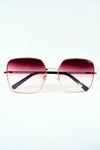 Women's Sunglasses Prius PRE-14 Gold Pink Dark Mirror Gradient