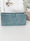 Large Ladies' Blue Wallet Gold Plated Hardware