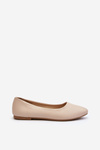 Eco Leather Women's Ballerina Flats Beige Tindomiel