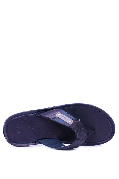 Granatowe Lekkie Klapki Japonki Ayumu