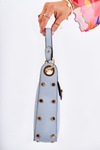 Small Women's Handbag With Ornament Blue Ellies