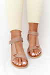 Women's Sandals On A Rubber Sole Brown Stranger