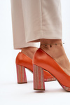 Pumps On Stiletto Laura Messi 2746 Orange