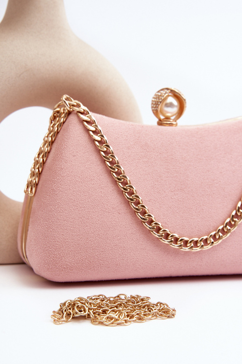 Torebka Kopertówka Wizytowa Różowa Nadrei MD2353