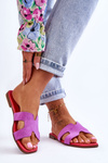 Women's Classic Suede Slippers Violet Evana