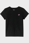 Girls Smooth Cotton T-shirt Black 4F 4FJWMM00TTSHF1658-20S