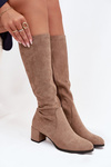 Classic eco suede boots Sergio Leone KZ205 beige