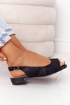 Suede Sandals Sergio Leone SK807 Black