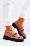 Suede Loafers Letters La.Fi 210001DP-SU Dirty Pink