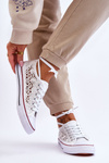 Women's lace Textile Sneakers White Fergo