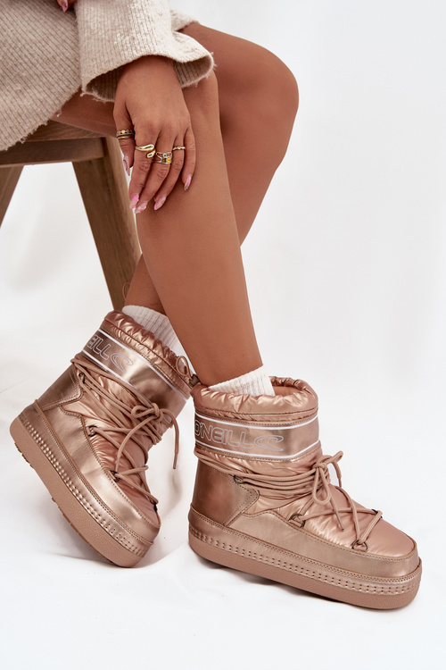 Women's Snow Boots With Laces O'NEILL LISA WOMEN HIGH 90253012.99U Gold