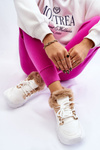 Women's Insulated Sports Boots Lace-Up White Kerberos