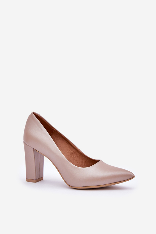 Satin Pumps Lewski Shoes 2453 Beige