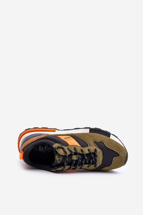 Męskie Sneakersy Ocieplane Zielone Lee Cooper LCJ-24-03-3007