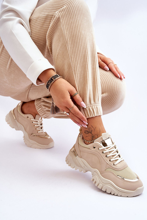 Classic Platform Sneakers Beige Need It