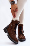Suede Insulated Boots Laura Messi 2508 Brown